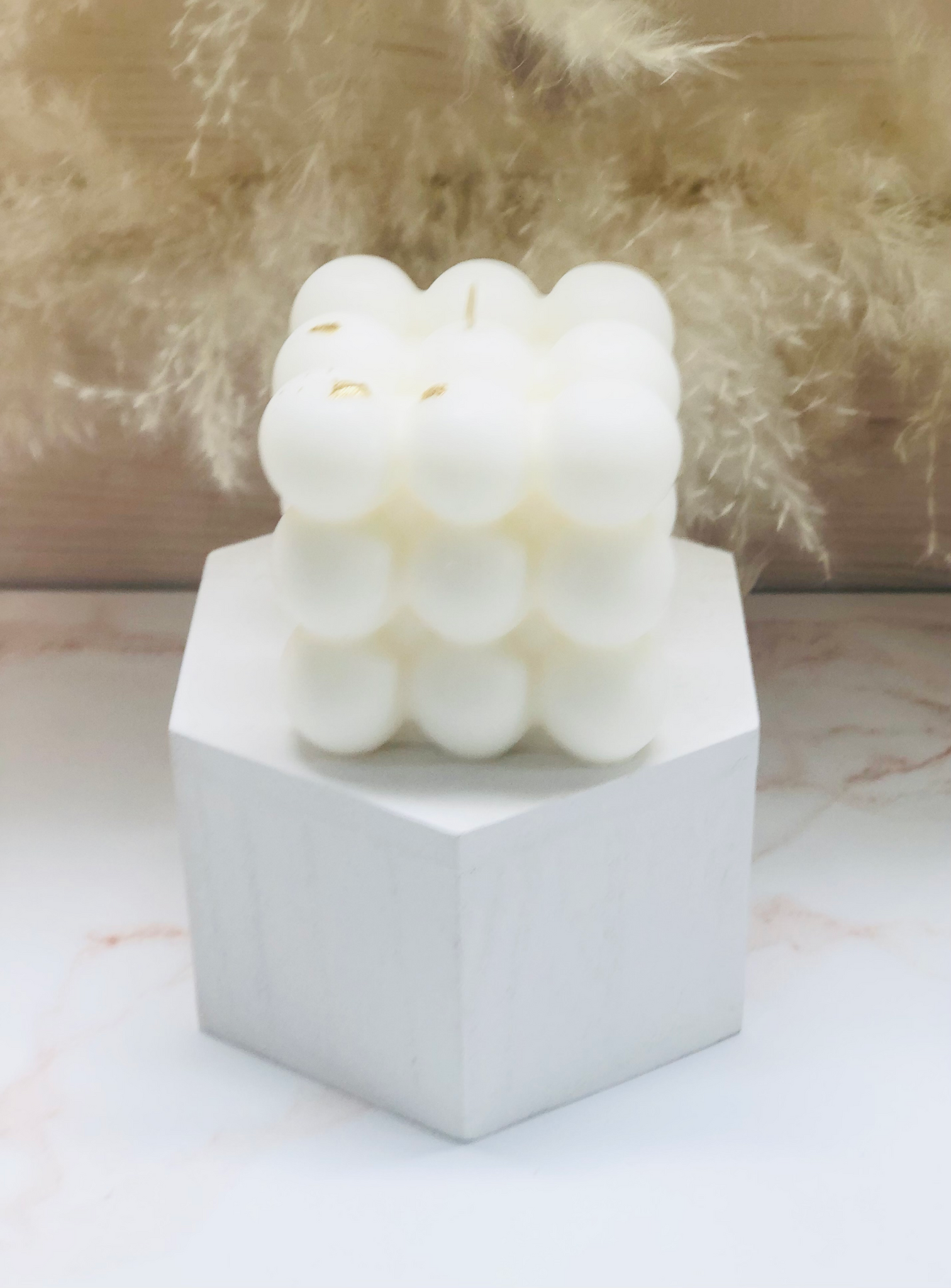 Buy Loftern White Bubble Candle - Scented Bubble Cube Candle